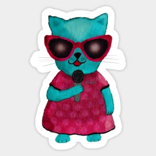 Lead Singer Kitty Sticker